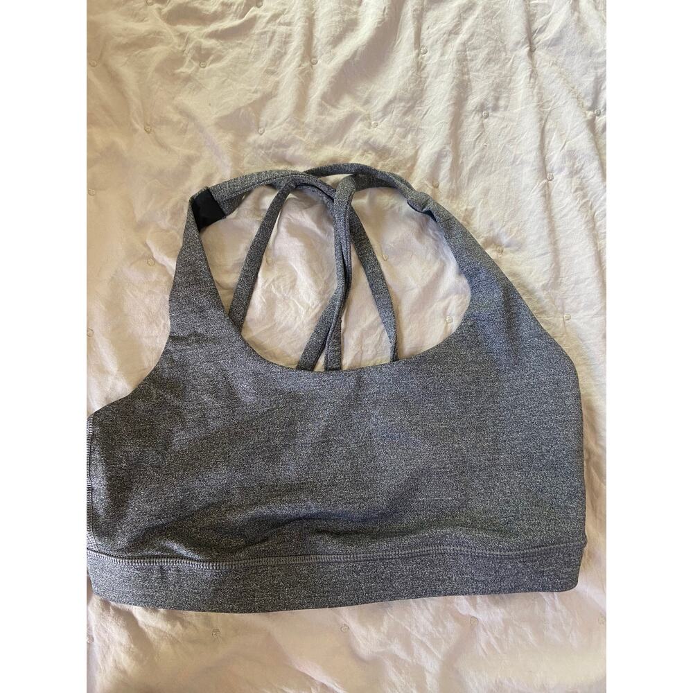 EUC Lululemon gray sports bra sz: 6